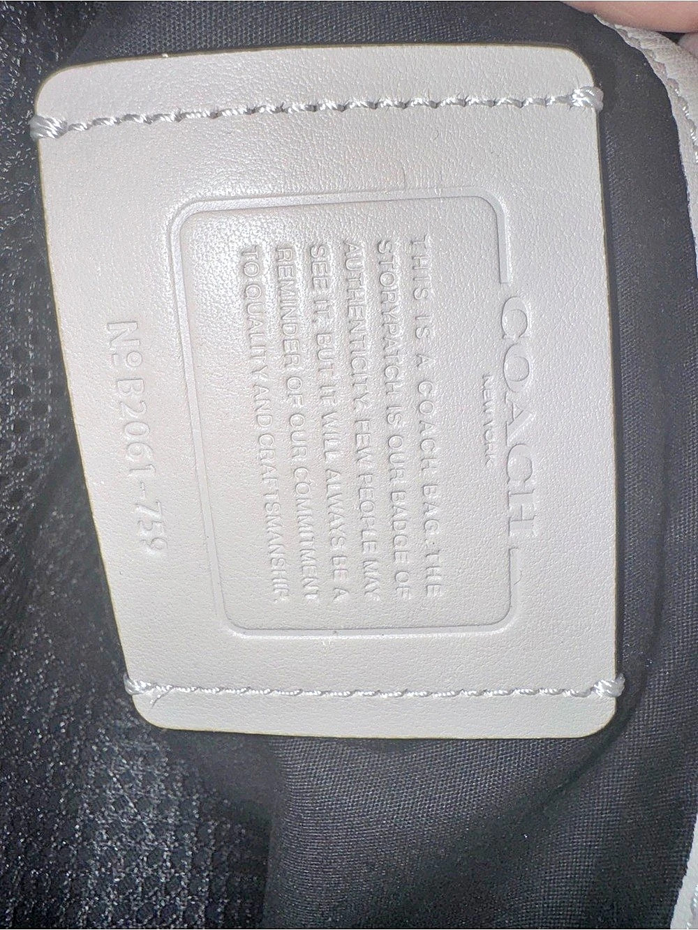 Coach Charter Flap Crossbody 24 in White & Gray - Picture 2 of 8